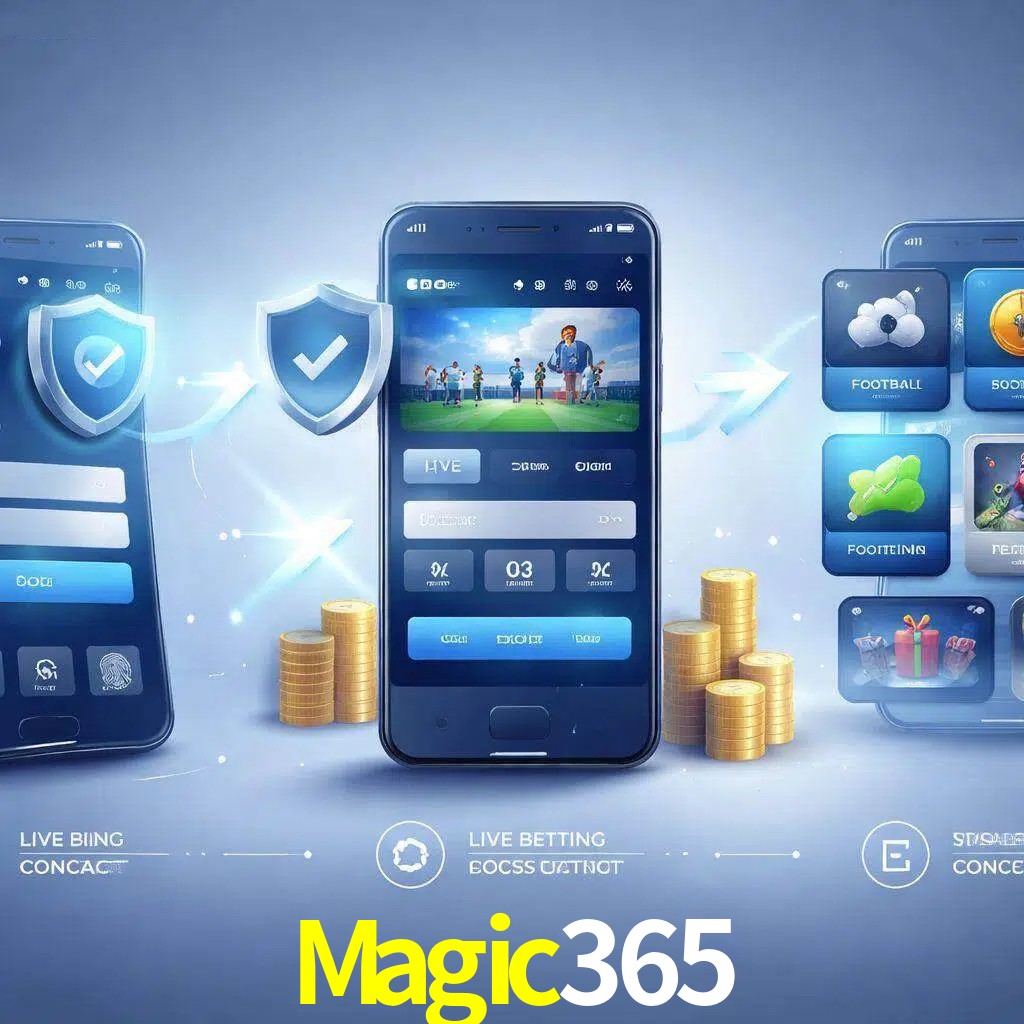 Pasos de acceso a la app Magic365 en pantalla de teléfono móvil