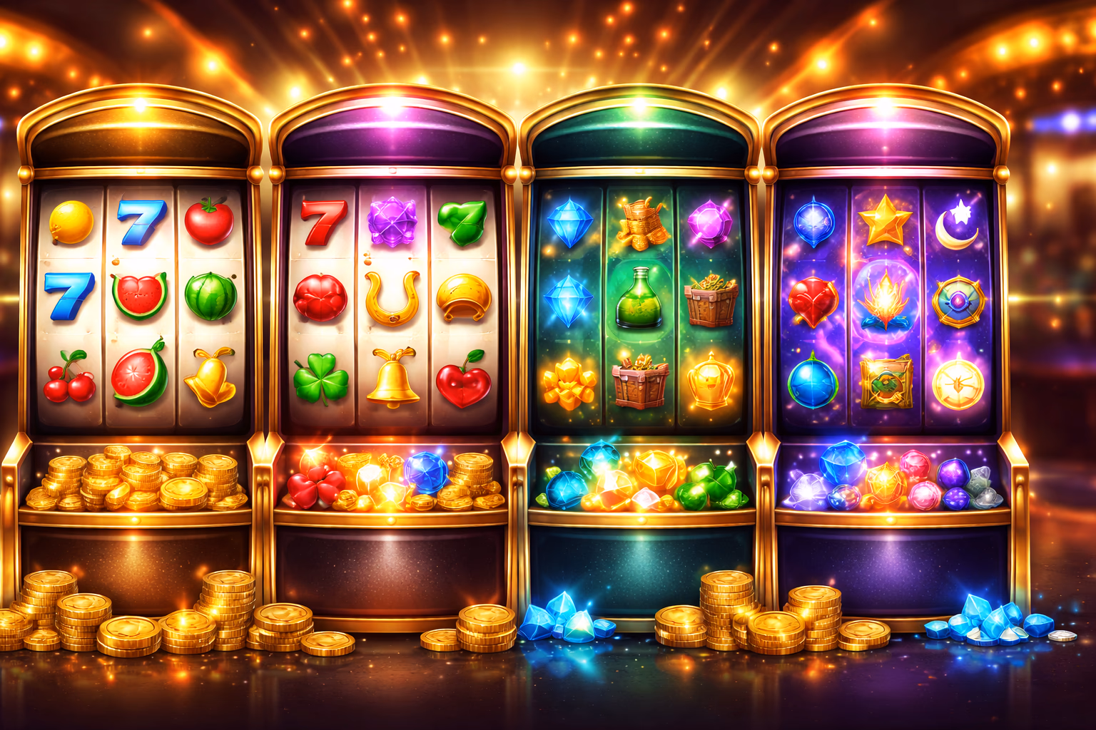 Tragamonedas destacadas y categorías de carretes Magic365
